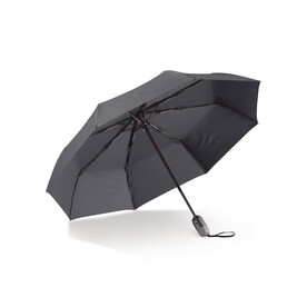 Luxus-Faltschirm 22” mit automatischer Öffnung und Schließung - Schwarz bedrucken, Art.-Nr. LT97105-N0002