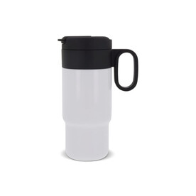 Isolierbecher Flow mit Griff 300ml - Weiss bedrucken, Art.-Nr. LT98716-N0001