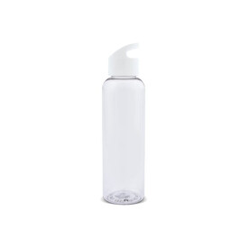 Loop Flasche transparent R-PET 600ml - Transparent / Weiss bedrucken, Art.-Nr. LT98744-N0401