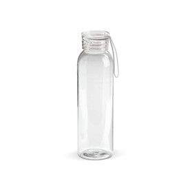 Trinkflasche 600ml - Transparent / Weiss bedrucken, Art.-Nr. LT98766-N0401