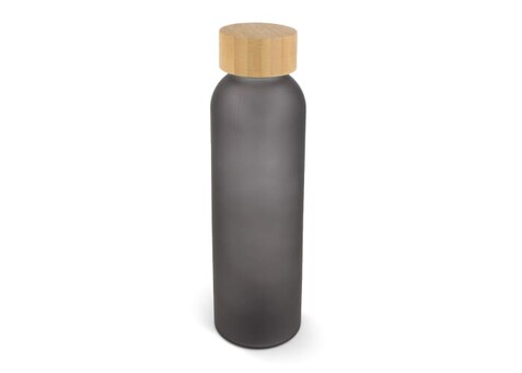 Wasserflasche Glas & Bambus 500ml - Dunkelgrau bedrucken, Art.-Nr. LT98849-N0060 Wasserflasche Glas & Bambus 500ml - Dunkelgrau bedrucken, Art.-Nr. LT98849-N0060