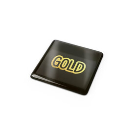 Doming Quadrat 15x15 mm - Gold bedrucken, Art.-Nr. LT99120-N0006