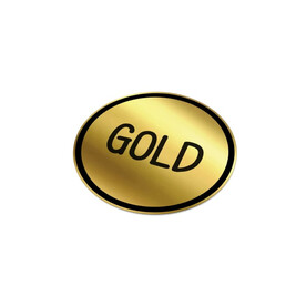 Vinyl Sticker Rund Ø 30 mm - Gold bedrucken, Art.-Nr. LT99137-N0006