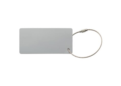 Aluminium Kofferanhänger - Silber bedrucken, Art.-Nr. LT99609-N0005