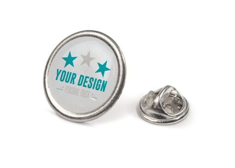 Metall Pin Ø20mm - Matt Silber bedrucken, Art.-Nr. LT99735-N0091 Metall Pin Ø20mm - Matt Silber bedrucken, Art.-Nr. LT99735-N0091