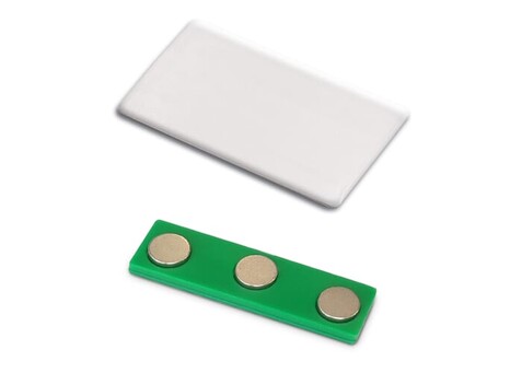 Namensschild mit Magnet 50x30mm - Weiss bedrucken, Art.-Nr. LT99894-N0001 Namensschild mit Magnet 50x30mm - Weiss bedrucken, Art.-Nr. LT99894-N0001