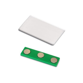 Namensschild mit Magnet 50x30mm - Weiss bedrucken, Art.-Nr. LT99894-N0001