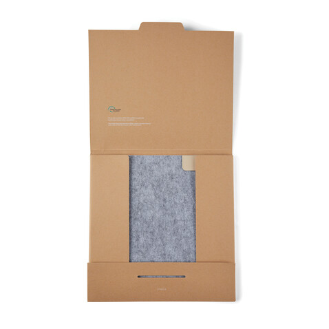 VINGA Albon Mauspad aus GRS recyceltem Filz grau bedrucken, Art.-Nr. V300022