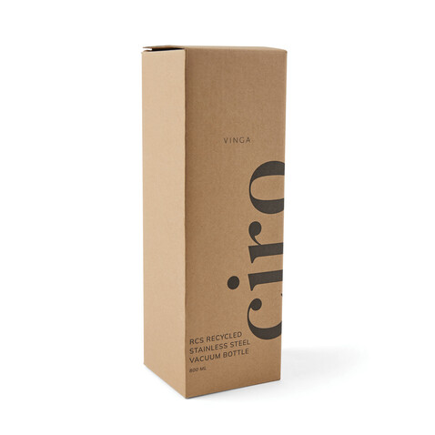 VINGA Ciro RCS recycelte Vakuumflasche 800ml Stahl bedrucken, Art.-Nr. V430032