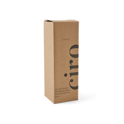 VINGA Ciro RCS recycelte Vakuumflasche 300ml blau bedrucken, Art.-Nr. V430045 VINGA Ciro RCS recycelte Vakuumflasche 300ml blau bedrucken, Art.-Nr. V430045
