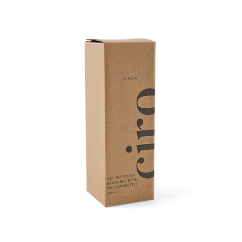 VINGA Ciro RCS recycelte Vakuumflasche 300ml rot bedrucken, Art.-Nr. V430044 VINGA Ciro RCS recycelte Vakuumflasche 300ml rot bedrucken, Art.-Nr. V430044