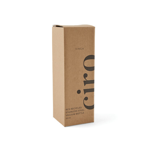 VINGA Ciro RCS recycelte Vakuumflasche 300ml weiß bedrucken, Art.-Nr. V430043 VINGA Ciro RCS recycelte Vakuumflasche 300ml weiß bedrucken, Art.-Nr. V430043