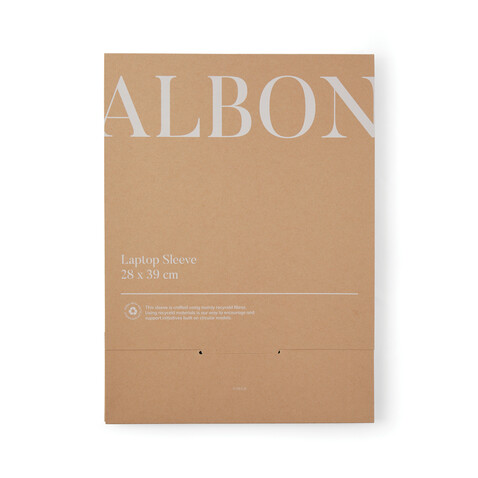 VINGA Albon 17" Laptop-Seeve aus GRS recyceltem Filz grau bedrucken, Art.-Nr. V788112 VINGA Albon 17" Laptop-Seeve aus GRS recyceltem Filz grau bedrucken, Art.-Nr. V788112