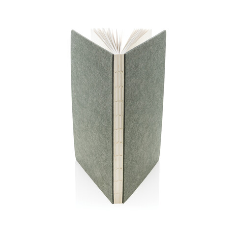 Phrase GRS-zertifiziertes A5-Notizbuch aus recyceltem Filz grün bedrucken, Art.-Nr. P774.527 Phrase GRS-zertifiziertes A5-Notizbuch aus recyceltem Filz grün bedrucken, Art.-Nr. P774.527