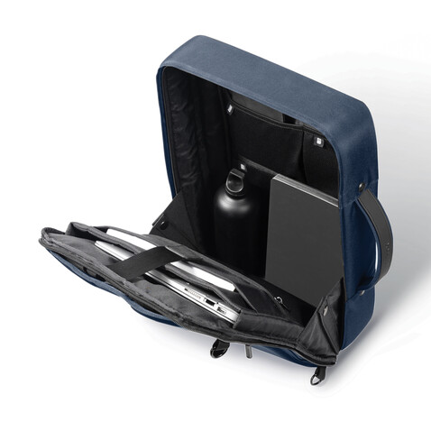 Bobby Bizz 2.0 Anti-Diebstahl Rucksack & Aktentasche navy blau, navy blau bedrucken, Art.-Nr. P705.925 Bobby Bizz 2.0 Anti-Diebstahl Rucksack & Aktentasche navy blau, navy blau bedrucken, Art.-Nr. P705.925