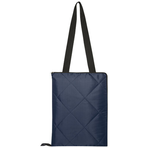Clary Picknickdecke aus Recyceltem GRS-Polyester, navy bedrucken, Art.-Nr. 11332155 Clary Picknickdecke aus Recyceltem GRS-Polyester, navy bedrucken, Art.-Nr. 11332155