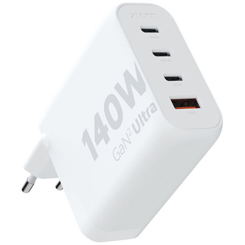 Xtorm XEC140 GaN² Ultra 140 W Wandladegerät, weiss bedrucken, Art.-Nr. 12439101 Xtorm XEC140 GaN² Ultra 140 W Wandladegerät, weiss bedrucken, Art.-Nr. 12439101
