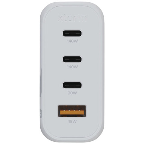 Xtorm XEC140 GaN² Ultra 140 W Wandladegerät, weiss bedrucken, Art.-Nr. 12439101 Xtorm XEC140 GaN² Ultra 140 W Wandladegerät, weiss bedrucken, Art.-Nr. 12439101