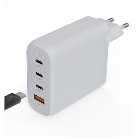 Xtorm XEC140 GaN² Ultra 140 W Wandladegerät, weiss bedrucken, Art.-Nr. 12439101 Xtorm XEC140 GaN² Ultra 140 W Wandladegerät, weiss bedrucken, Art.-Nr. 12439101