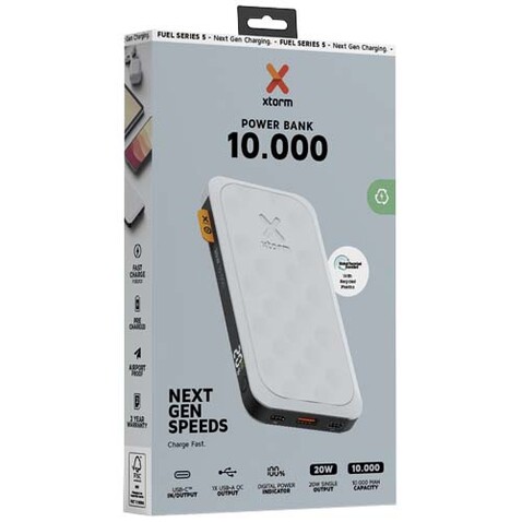 Xtorm FS510 Fuel Serie 10.000 mAh 20 W Powerbank, weiss bedrucken, Art.-Nr. 12439801 Xtorm FS510 Fuel Serie 10.000 mAh 20 W Powerbank, weiss bedrucken, Art.-Nr. 12439801