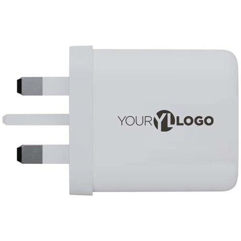 Xtorm XEC067G GaN² Ultra 67 W Wandladegerät mit UK-Stecker, weiss bedrucken, Art.-Nr. 12440701 Xtorm XEC067G GaN² Ultra 67 W Wandladegerät mit UK-Stecker, weiss bedrucken, Art.-Nr. 12440701