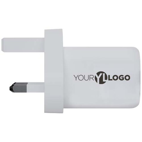 Xtorm XEC035 GaN² Ultra 35 W Wandladegerät mit UK-Stecker, weiss bedrucken, Art.-Nr. 12440801 Xtorm XEC035 GaN² Ultra 35 W Wandladegerät mit UK-Stecker, weiss bedrucken, Art.-Nr. 12440801