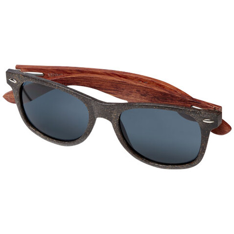 Kafo Sonnenbrille, kaffeebraun, schwarz bedrucken, Art.-Nr. 12704306