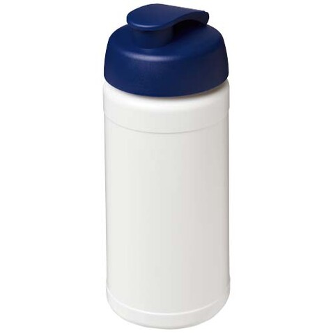 Baseline Rise 500 ml Sportflasche mit Klappdeckel, weiss, blau bedrucken, Art.-Nr. 21028901 Baseline Rise 500 ml Sportflasche mit Klappdeckel, weiss, blau bedrucken, Art.-Nr. 21028901