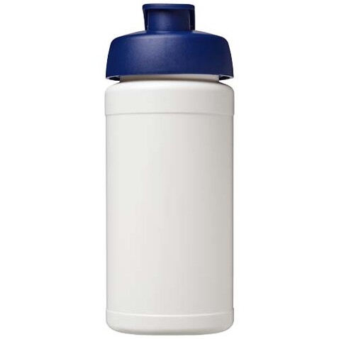 Baseline Rise 500 ml Sportflasche mit Klappdeckel, weiss, blau bedrucken, Art.-Nr. 21028901 Baseline Rise 500 ml Sportflasche mit Klappdeckel, weiss, blau bedrucken, Art.-Nr. 21028901