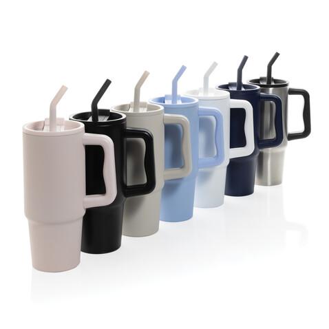 Embrace Deluxe Becher aus RCS recyceltem Edelstahl 900ml weiß bedrucken, Art.-Nr. P437.3003 Embrace Deluxe Becher aus RCS recyceltem Edelstahl 900ml weiß bedrucken, Art.-Nr. P437.3003