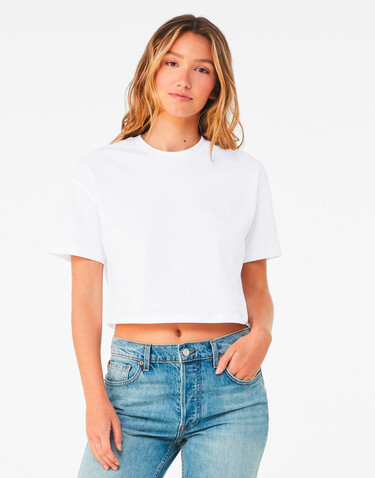 Bella Women`s Jersey Crop Tee, White, M bedrucken, Art.-Nr. 015060004 Bella Women`s Jersey Crop Tee, White, M bedrucken, Art.-Nr. 015060004