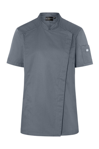 Karlowsky Short-Sleeve Ladies` Chef Jacket Modern-Look, White, 44 bedrucken, Art.-Nr. 098670005