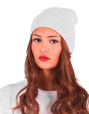 Flexfit Knit Beanie, White, One Size bedrucken, Art.-Nr. 341680000