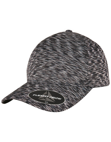 Flexfit Flexfit Delta Unipanel Cap, Melange Black, S/M bedrucken, Art.-Nr. 600681051 Flexfit Flexfit Delta Unipanel Cap, Melange Black, S/M bedrucken, Art.-Nr. 600681051