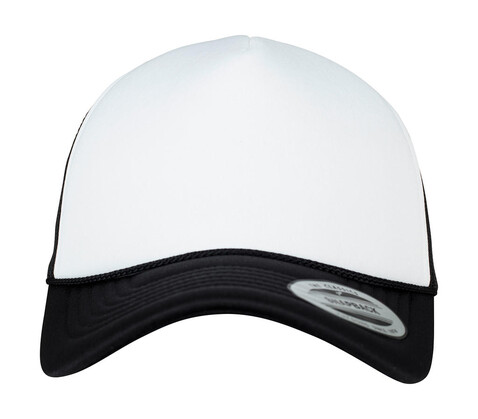 Flexfit Foam Trucker Cap Curved Visor, Black/White/Black, One Size bedrucken, Art.-Nr. 651681800 Flexfit Foam Trucker Cap Curved Visor, Black/White/Black, One Size bedrucken, Art.-Nr. 651681800