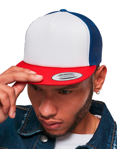 Flexfit Foam Trucker with White Front, Black/White/Black, One Size bedrucken, Art.-Nr. 652681800 Flexfit Foam Trucker with White Front, Black/White/Black, One Size bedrucken, Art.-Nr. 652681800
