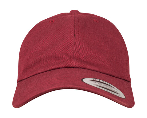 Flexfit Peached Cotton Twill Dad Cap, Black, One Size bedrucken, Art.-Nr. 657681010