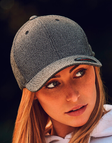 Flexfit Flexfit Melange Cap, Dark Heather Grey, S/M bedrucken, Art.-Nr. 681681671