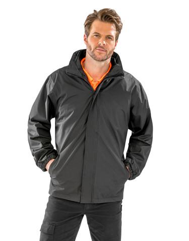 Result 3-in-1 Jacket with quilted Bodywarmer, Black, XS bedrucken, Art.-Nr. 807331012