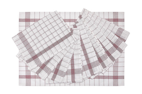 SG ACCESSORIES - BISTRO Dishcloth MILAN (10-Pack), White/Red, One Size bedrucken, Art.-Nr. 922590540 SG ACCESSORIES - BISTRO Dishcloth MILAN (10-Pack), White/Red, One Size bedrucken, Art.-Nr. 922590540