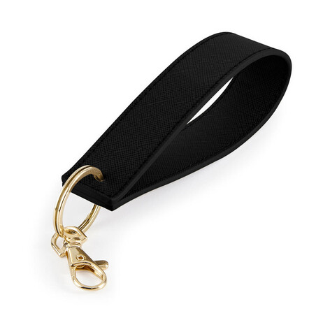 Bag Base Boutique Wristlet Keyring, Black, One Size bedrucken, Art.-Nr. 980291010