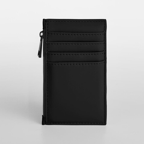Bag Base Matte PU Card Holder, Black, One Size bedrucken, Art.-Nr. 993291010