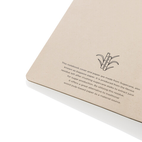 Stylo Bonsucro zertifiziertes Zuckerrohrpapier Notizbuch A5 braun bedrucken, Art.-Nr. P774.559 Stylo Bonsucro zertifiziertes Zuckerrohrpapier Notizbuch A5 braun bedrucken, Art.-Nr. P774.559