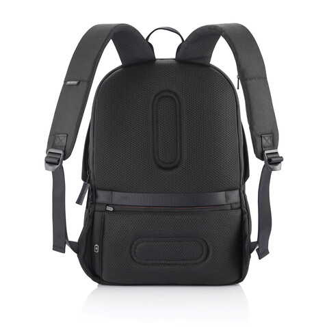 Bobby Soft, Anti-Diebstahl-Rucksack schwarz, grün bedrucken, Art.-Nr. P705.791 Bobby Soft, Anti-Diebstahl-Rucksack schwarz, grün bedrucken, Art.-Nr. P705.791
