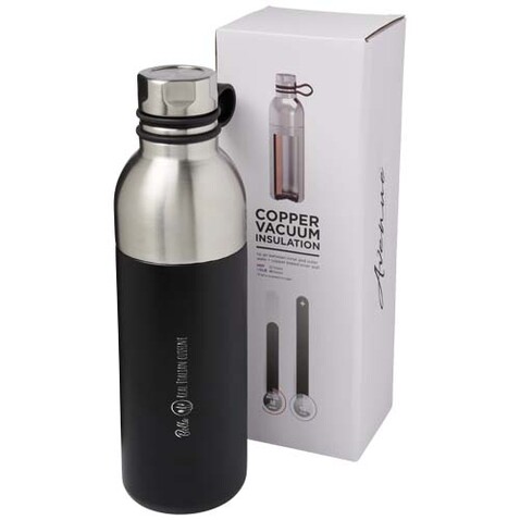 Koln 590 ml Kupfer-Vakuum Isolierflasche, schwarz bedrucken, Art.-Nr. 10058800