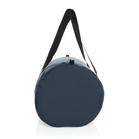 Dillon AWARE™ RPET faltbare Sporttasche navy blau bedrucken, Art.-Nr. P763.1825 Dillon AWARE™ RPET faltbare Sporttasche navy blau bedrucken, Art.-Nr. P763.1825