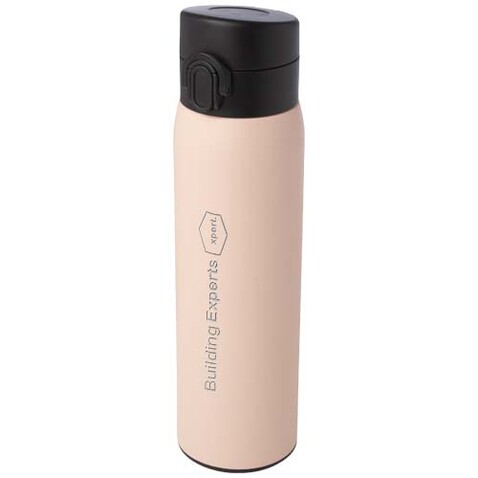 Sika 450 ml RCS-zertifizierte Isolierflasche aus recyceltem Edelstahl, Pale blush pink bedrucken, Art.-Nr. 10078840 Sika 450 ml RCS-zertifizierte Isolierflasche aus recyceltem Edelstahl, Pale blush pink bedrucken, Art.-Nr. 10078840