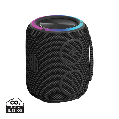 Urban Vitamin Palmdale 16W IPX 7 Speaker aus RCS rPlastik schwarz bedrucken, Art.-Nr. P331.521