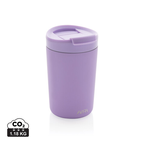 Avira Alya RCS recycelter Stainless-Steel Becher 300ml lila bedrucken, Art.-Nr. P438.029