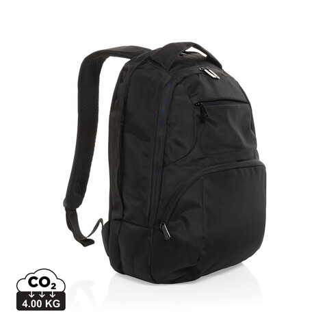 Impact AWARE™ Universal-Laptop-Rucksack schwarz bedrucken, Art.-Nr. P763.081